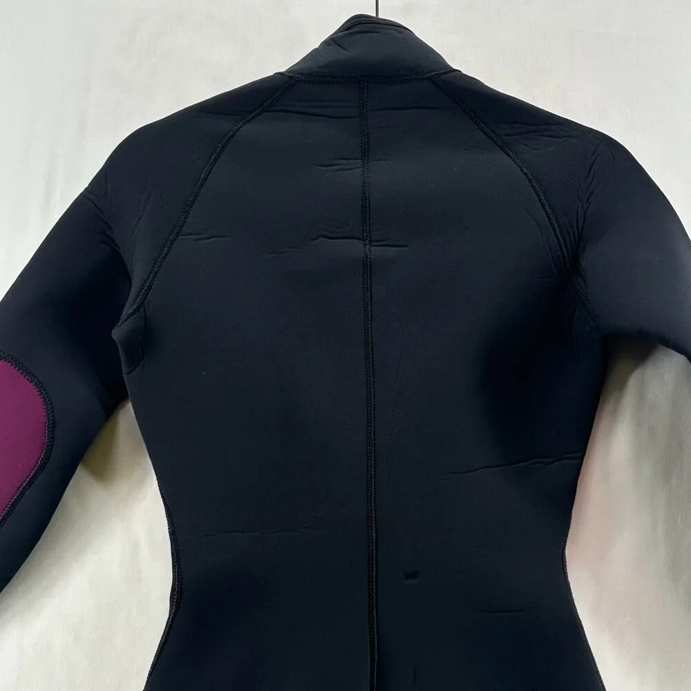 DEEP SEE Wetsuit Womens Size 5-6 Shortie Spring Suit Scuba Diving Black Purple - Picture 9 of 14